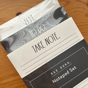 Rae Dunn notepad trio